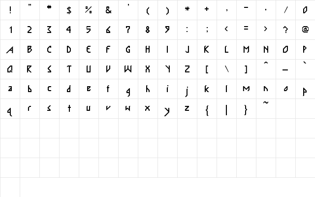 Inertia Normal  glyph index