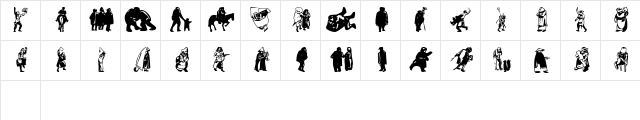 Bruegheliana Regular  glyph index