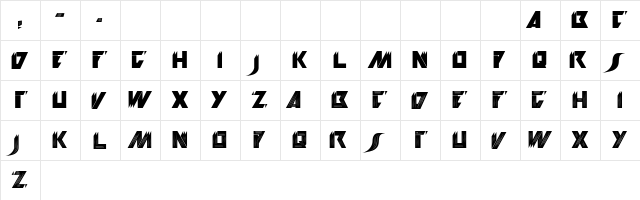 Kiosk Sans Regular  glyph index