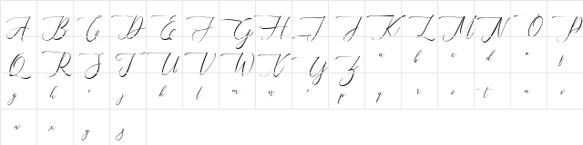 Augustyn FREE Regular  glyph index