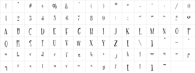 Tuby node Regular  glyph index