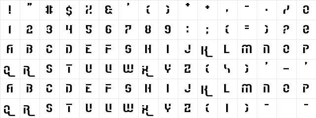 I Really Really Really Really Really Really Like Fonts Regular  glyph index