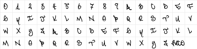 2LOCO IN CRIME Regular  glyph index