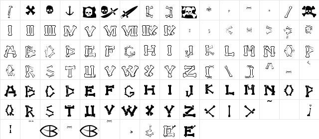 4 DOGS Regular  glyph index