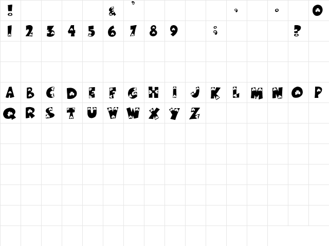 St.Patrick'sDaybyTom Regular  glyph index
