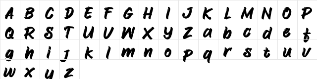 Crunchy Croissant Rfl Regular  glyph index