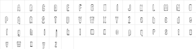 Brillo Regular  glyph index