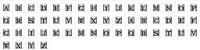 Tavern Doors Regular  glyph index