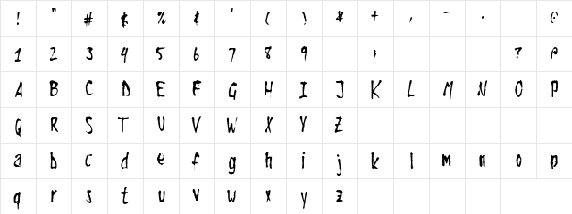 Clear Snow Sect Regular  glyph index