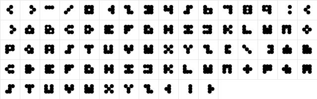 Apollo9 Regular  glyph index