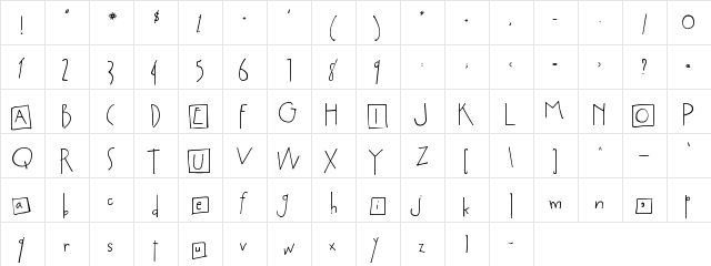 2Peas Sensible Shoes Regular  glyph index