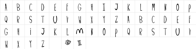 Palimpus Regular  glyph index