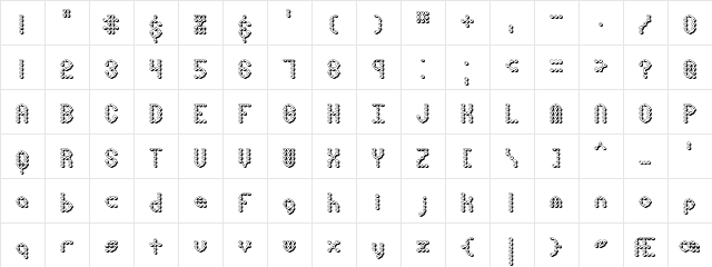 Pindown X BRK Normal  glyph index
