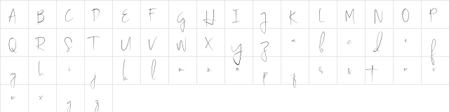 Youthness Regular  glyph index