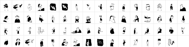 HeadsAndHandsTwo Regular  glyph index