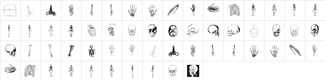 WeInside Regular  glyph index