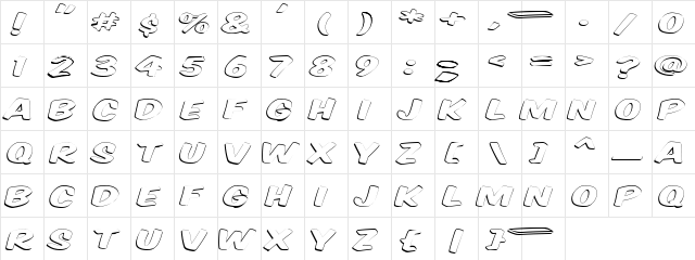 VTCSuperMarketSaleOpenDisplay Regular  glyph index