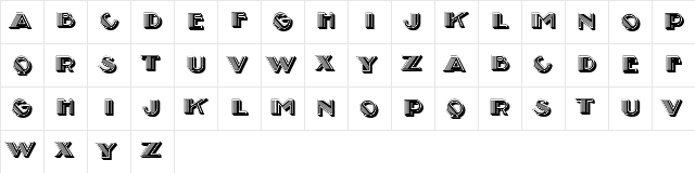 Adriatica Black Regular  glyph index