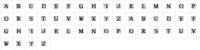 Anabel Alt Regular  glyph index