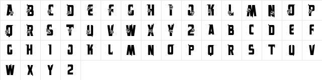 VTKS alpes Regular  glyph index