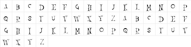 Resquro Halloween FREE Regular  glyph index