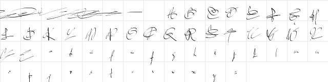 PWSignaturetwo Medium  glyph index