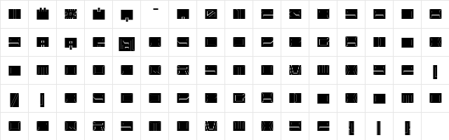 Loonaria Regular  glyph index