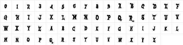 Salmon FREE Regular  glyph index