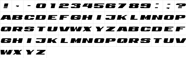 Retrive Italic  glyph index