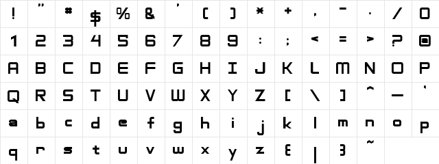 Adventure Subtitles Normal  glyph index