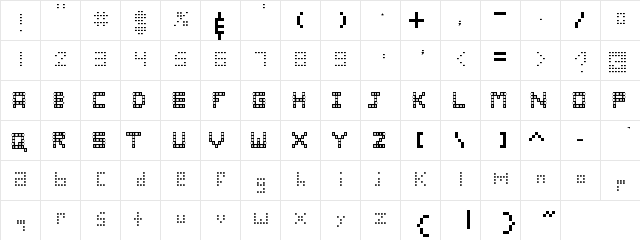 wreck it ralph Regular  glyph index