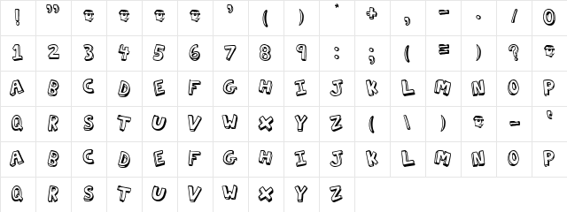 Koyla Simple Regular  glyph index