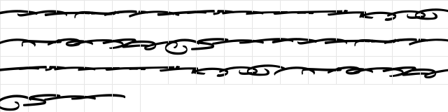 Gilligan Coast Swash Regular  glyph index