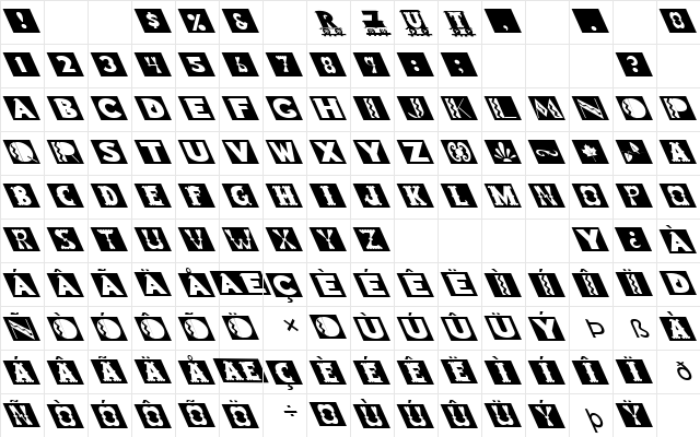 FZ BORDERS 15 LEFTY Normal  glyph index