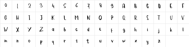 Font de Labile Regular  glyph index