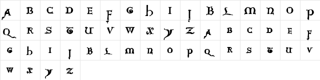 Questra Extra ST Regular  glyph index