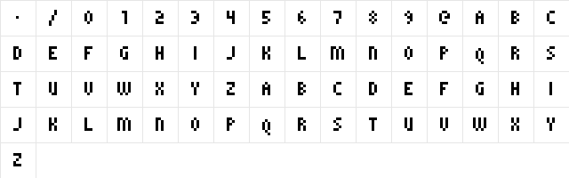 kroeger 05_57 Regular  glyph index