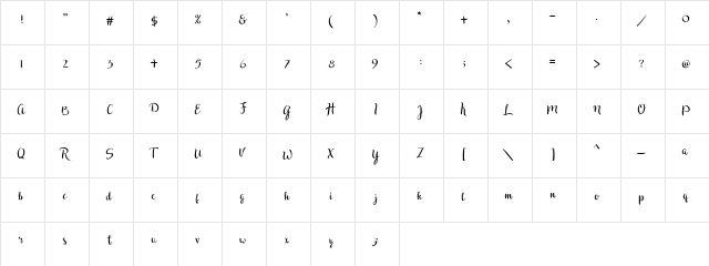 Druchilla Druchilla  glyph index