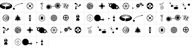 CropBats II AOE Regular  glyph index