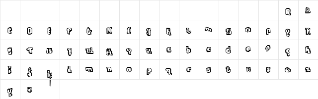 Jab Outline  glyph index