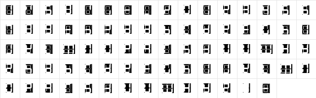 Letters Laughing Dissection and Destruction  glyph index