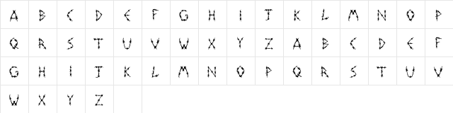 Bardos Cl Regular  glyph index