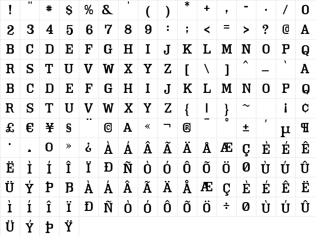 Cam Light  glyph index