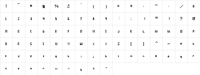 Dispose Regular  glyph index