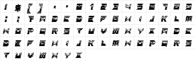 Suggested 3d Filled Gradient Regular  glyph index