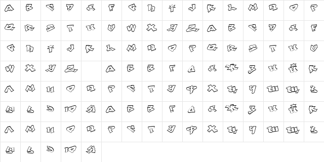 Def Writer | BASE Cyr Regular  glyph index