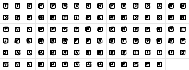 Box Regular  glyph index