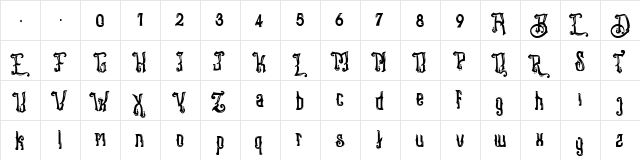 Stangbunder Regular  glyph index