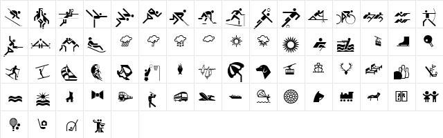 Doodler Normal  glyph index