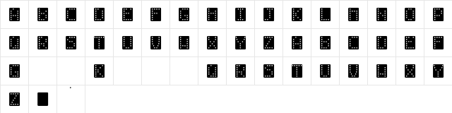 Points-O-Light-Normal Regular  glyph index